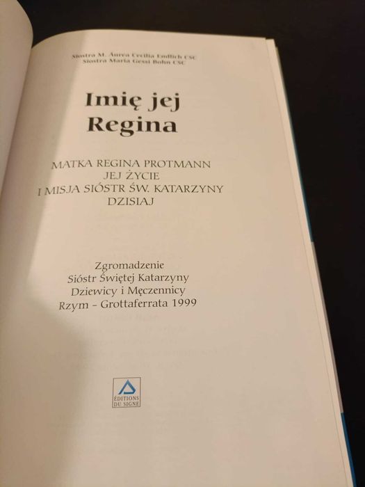 Imię jej Regina książka Aurea Endlich