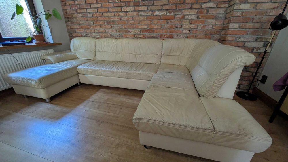 Kanapa skórzana 300 x 178 x 84 - oddam za darmo