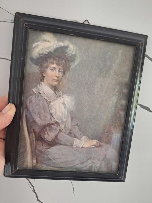 Reprodukcja obrazu z 1901  roku w ramce