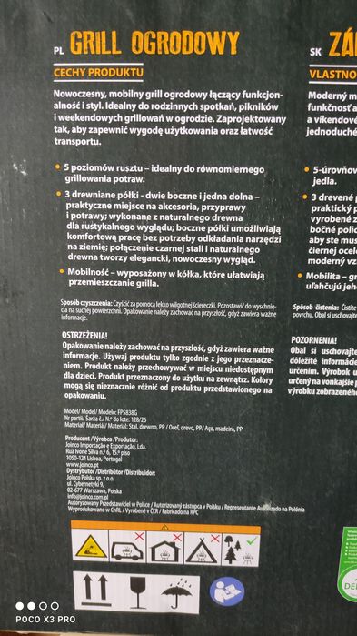 Nowy fabrycznie zapakowany super mobilny jakość grill