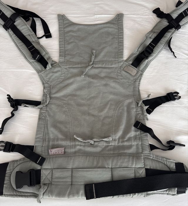 Mochila Evolutiva Fidella BabySize Lines -grey stone