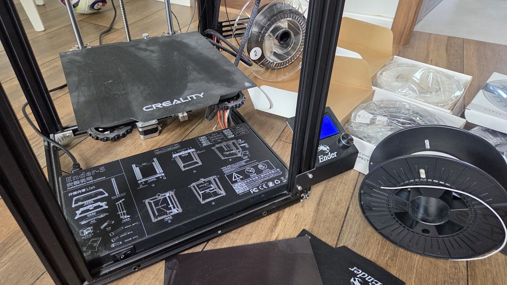 Drukarka 3D Creality Ender 5 plus filamenty