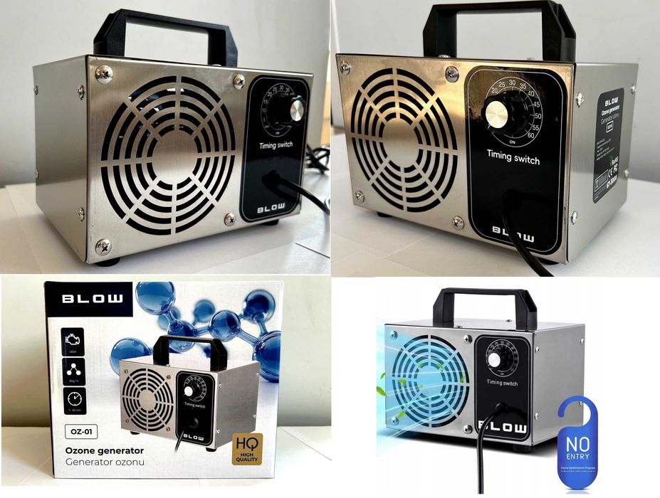 Mocny OZONATOR Oczyszczacz Powietrza Generator OZON 60000mg TIMER 120W