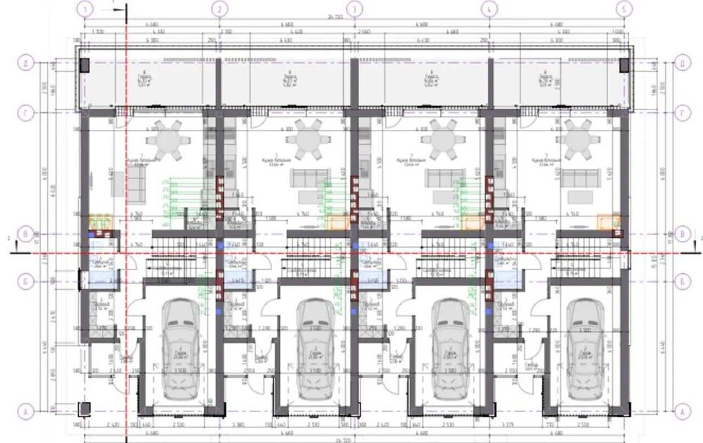 Сучасний Таунхаус з гаражем в місті,центральна частина.