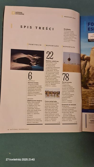 Nationale Geographic Polska Mój przyjaciel robot 09/2020