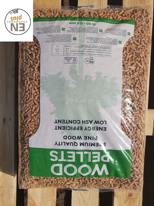 Pellet, pelet Ikea Wielbark, Certyfikat En plus A1 , oryginał.