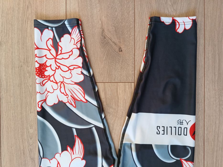 Damskie legginsy 2XL sportowe Combat Dollies 3/4