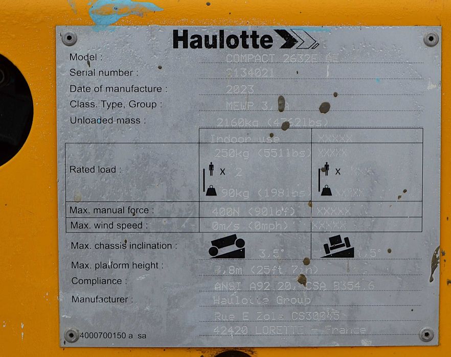 Ножничний електричний підйомник Haulotte Compact 10 N (висота 10 м)