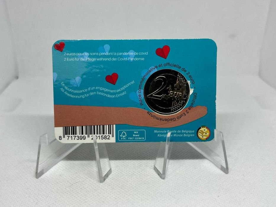 Bélgica 2022 - Coin Card 2€ Homenagem à saúde durante a pandemia de Covid
