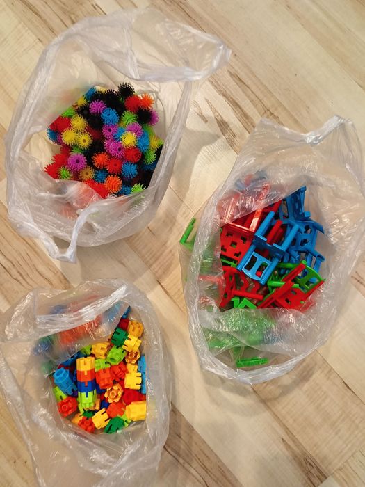 Zestaw klocków plastikowych