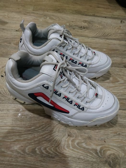 Мужские белые кроссовки fila Disruptor 43 размер