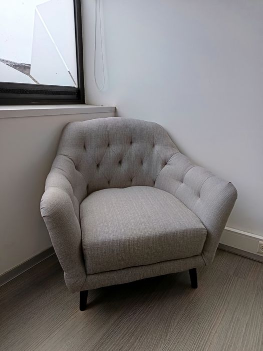 Poltrona, Sofá individual, cinza