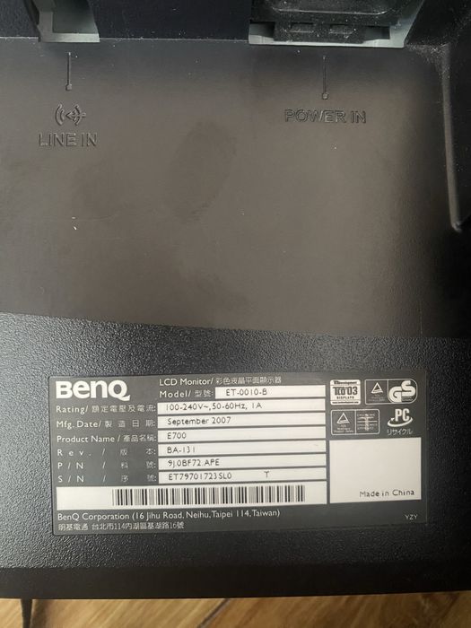 Monitor Do Komputera - Benq