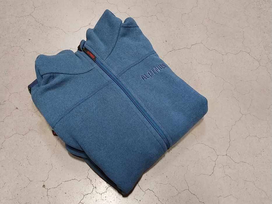 Bluza męska Alpinus Polarowa Barbiano Niebieska S (693-067) Przecena