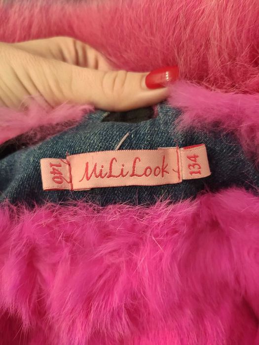 Брендовая шуба для девочки Mililook 7-10 лет