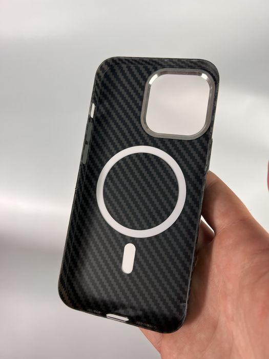 Карбоновый Чехол на айфон 13, 15 про 13, 15про макс Mag Safe