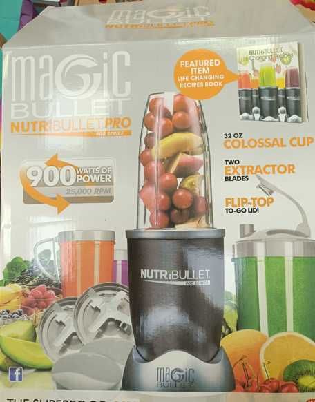 блендер NutriBullet для смузі 900 Вт подрібнювач персональний потужний