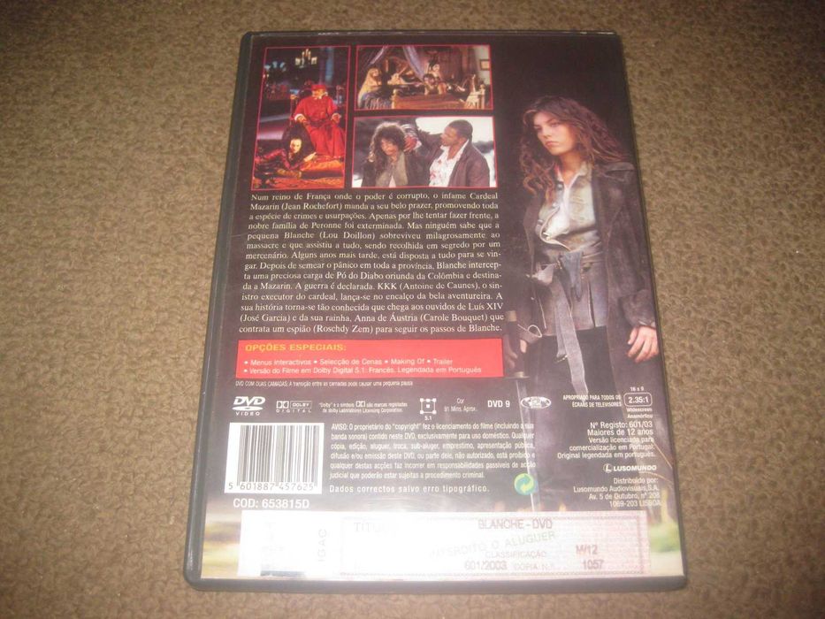 DVD "Blanche" com Gérard Depardieu/Raro!