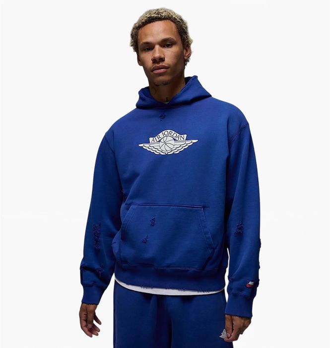 Худи Air Jordan Rare Air Fleece Pullover Hoodie Blue/White IB3003-485 (M-L)Оригінал/худі джордан