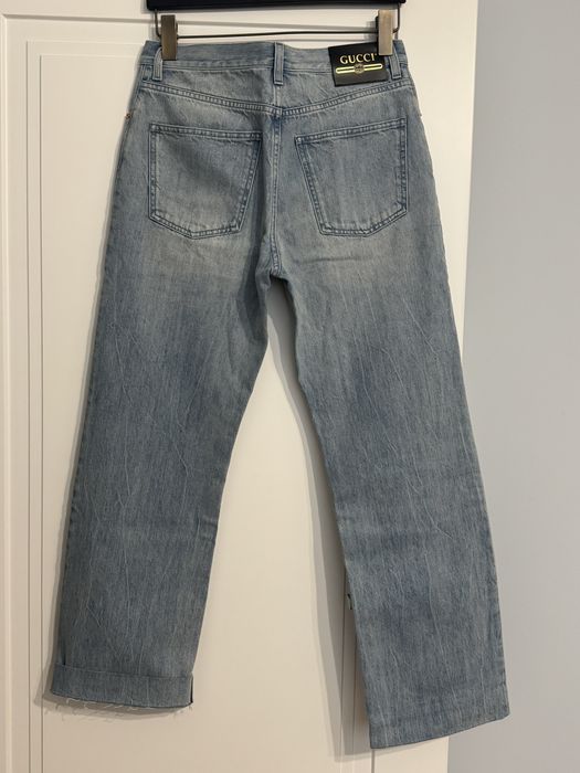 Оригінальні Бойфренди GUCCI у блакитному кольору