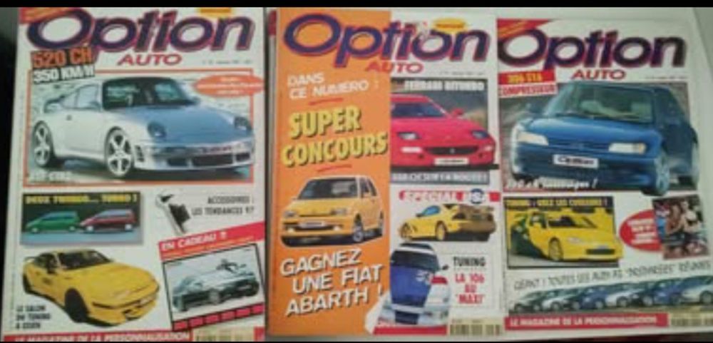 Lote de revistas Option Auto abr/95 a mar/97