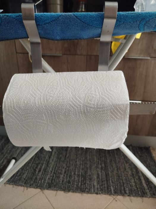 Suporte para papel de cozinha em alumínio dependurar