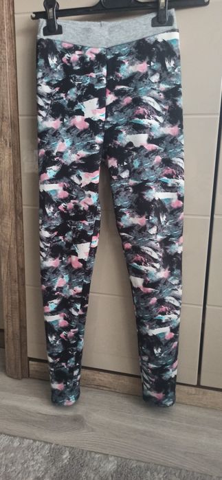 Legginsy ocieplane na misiu dziewczęce 146/152