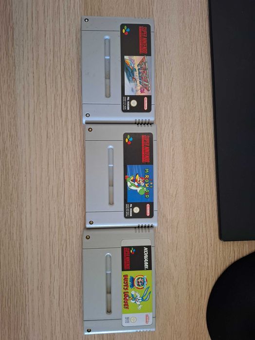 Jogos SNES - FZero, Super Mario World, Tiny Toon Busts Loose