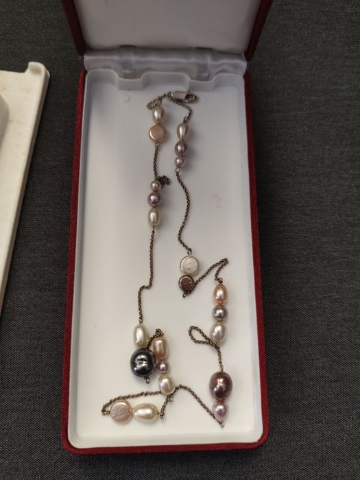 Colar de pérolas majorica verdadeiras com certificado