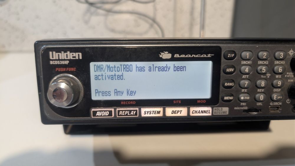 Uniden BCD536HP: Максимальна комплектація (All Keys + ProScan). Стан н