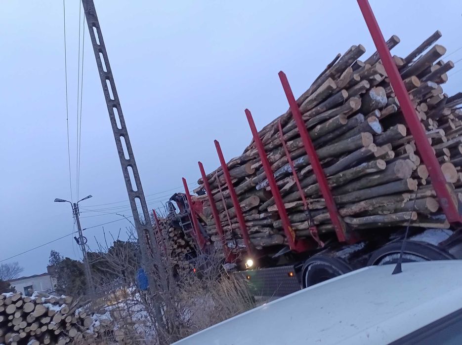 Drewno twarde wałki buk, dąb , jesion