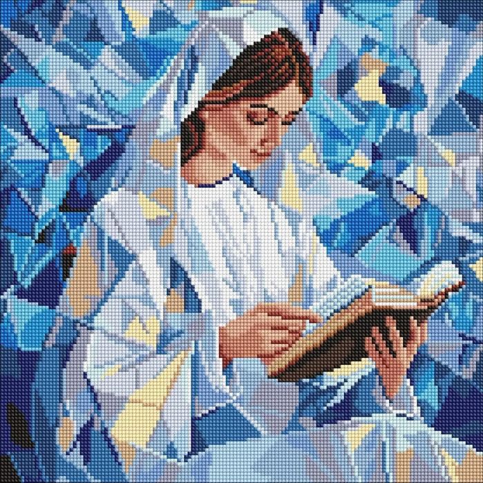 Diamentowa Mozaika - Cicha Lektura 40X40Cm. Nowy Produkt