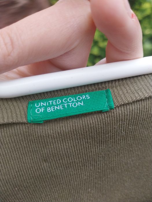 Ciemna zielona bluzka damska retro vintage m l khaki y2k
