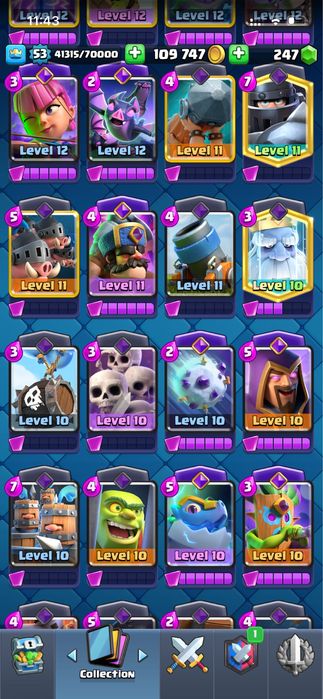 ПРОДАМ ‼️ Аккаунт клеш рояль 8300, 18 ЭВО