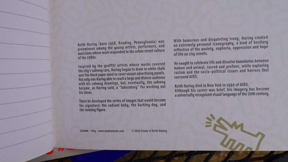 Cadernos Keith Haring tamanho A5 / Notebooks