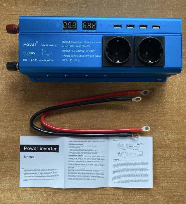 Інвертор Foval 3000W чистий сінус