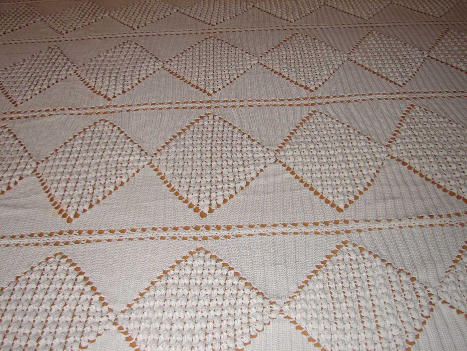 Colcha de Renda Vintage - Feita à mão