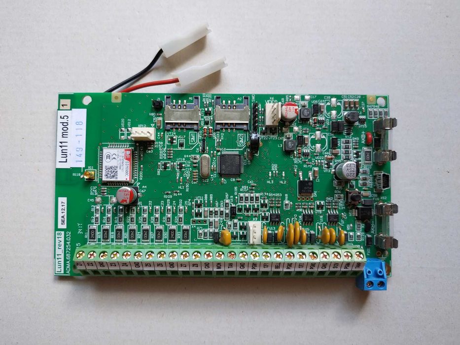 Плата охоронної сигналізації централь ППК Lun11 mod5 (Лунь11 мод.5)