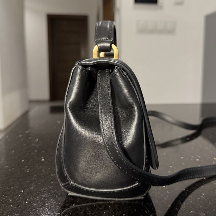 Emporio Armani torebka skórzana czarna Y3E091 YDA8D – 100% skóra cielęca