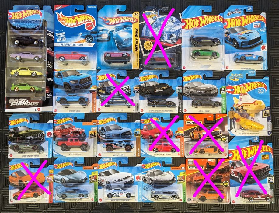 Hot wheels eclipse fast furious skyline r34 supra ferrari matchbox
