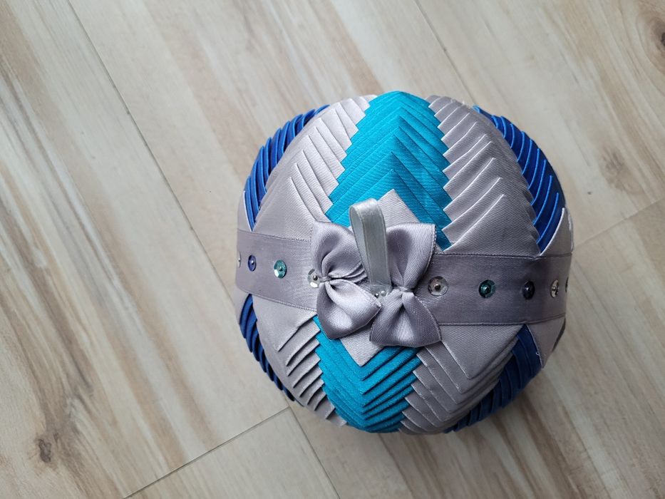 Duża bombka materiałowa hand made