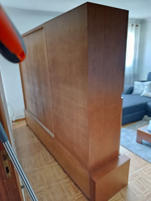 Móvel tv sala madeira e vidro