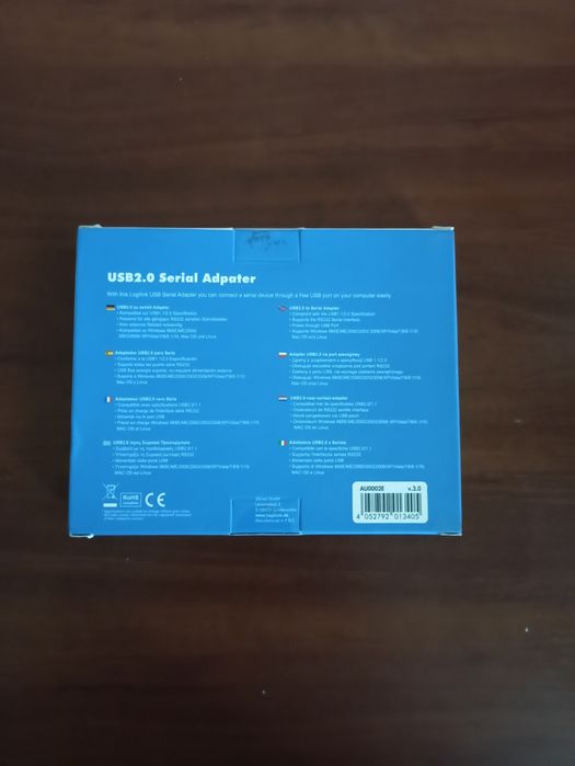 Адаптер USB2.0 serial adapter D-Sub