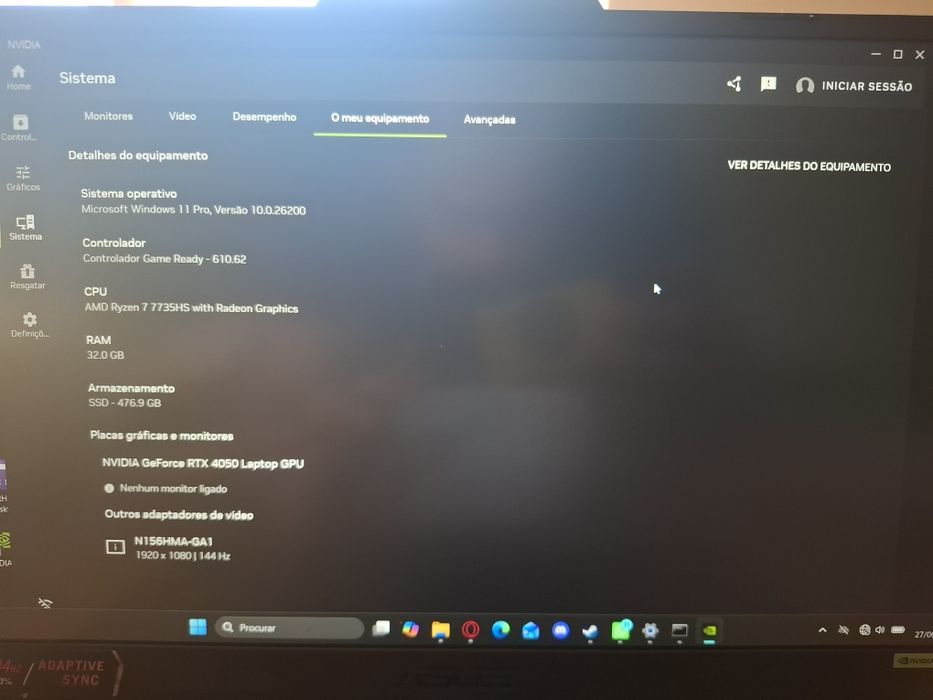 Portatil gaming ASUS TUF A15 32gb ram