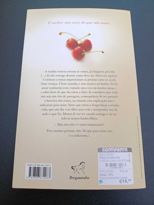 Livro "Adultério", Paulo Coelho