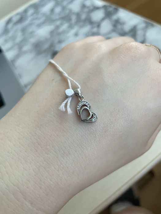 Підвісок срібний з цирконієм «Золотий вік»