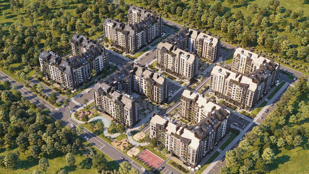 Продаж квартири у новобудові, Однокімнатна 44 м2. ЖК Park Residence
