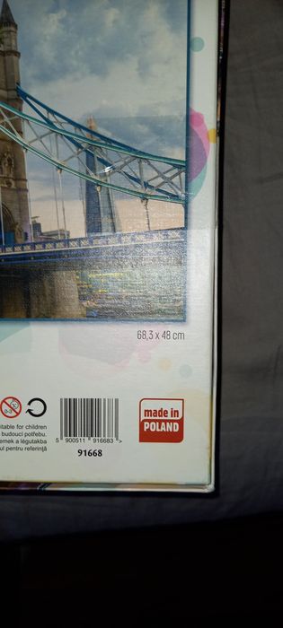 Puzzle 1000 szt stan bardzo dobry