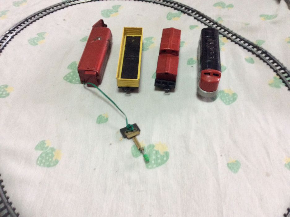 Miniatura de comboio em chapa antigo Made in Japan escala ho