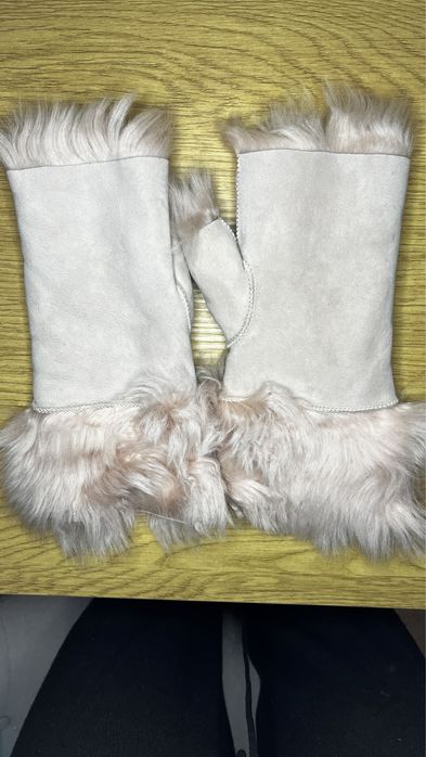 Митенки варежки перчатки из натуральный меха